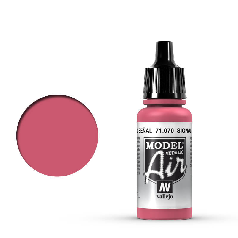 71.070 Vallejo Model Air - Signal Red (Metallic) - 17 ML