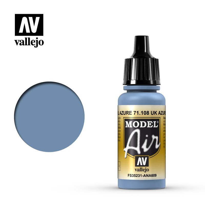 71.108 Vallejo Model Air - UK Azure Blue - 17 ML