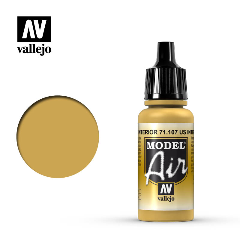 71.107 Vallejo Model Air - US Interior Yellow - 17 ML