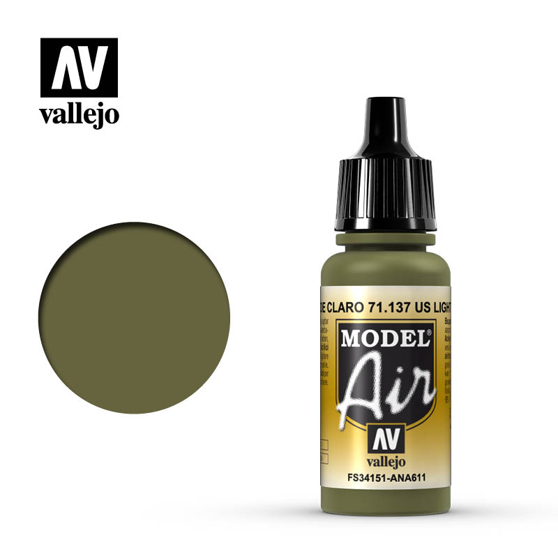 71.137 Vallejo Model Air - US Light Green - 17 ML