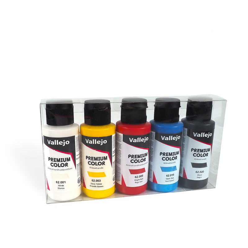 62.101 Vallejo Premium Airbrush Colors - Opaque Basics Set