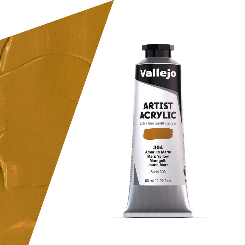 16.304 Vallejo Artist Acrylic - Mars Yellow - 60 ML
