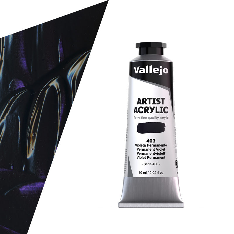 16.403 Vallejo Artist Acrylic - Permanent Violet - 60 ML