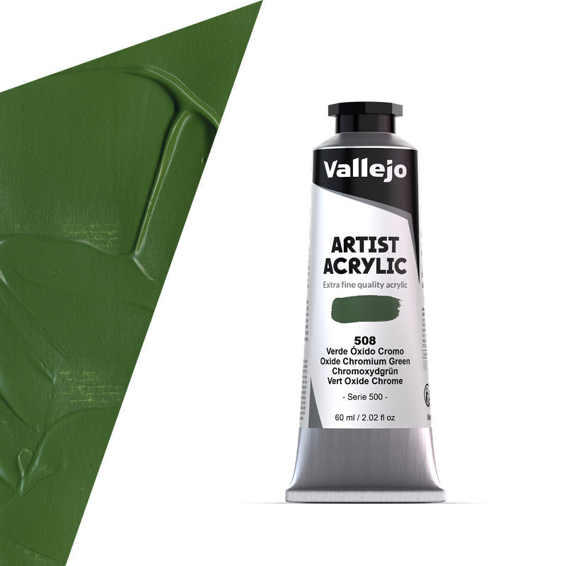 16.508 Vallejo Artist Acrylic - Oxide Chromium Green - 60 ML