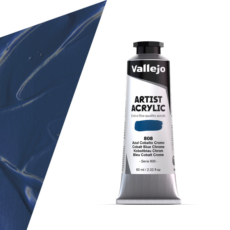 16.808 Vallejo Artist Acrylic - Cobalt Blue Chrome - 60 ML