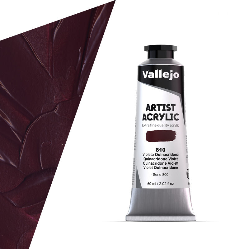 16.810 Vallejo Artist Acrylic - Quinacridone Violet - 60 ML