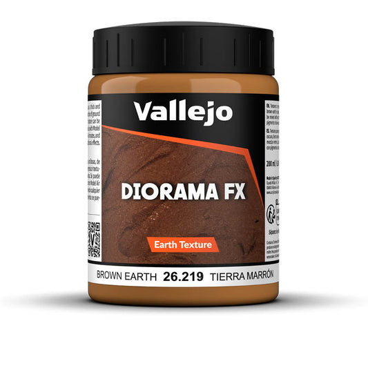 Vallejo Diorama Effects - Earth Textures - 26.219 Brown Earth - 200 ml