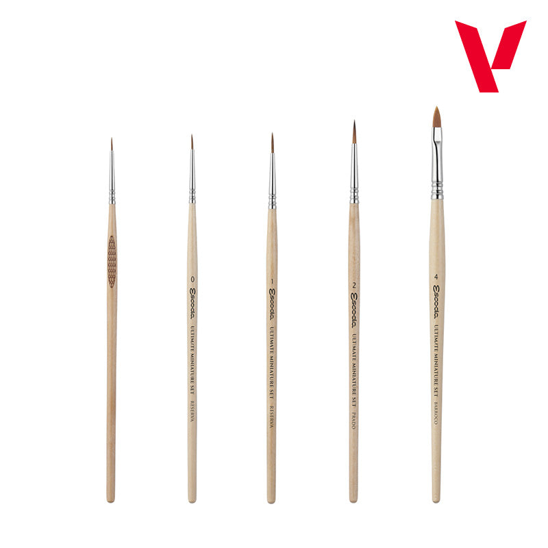 72.206 Vallejo Game Colour - Ultimate miniature Set Paint & Brushes (5)