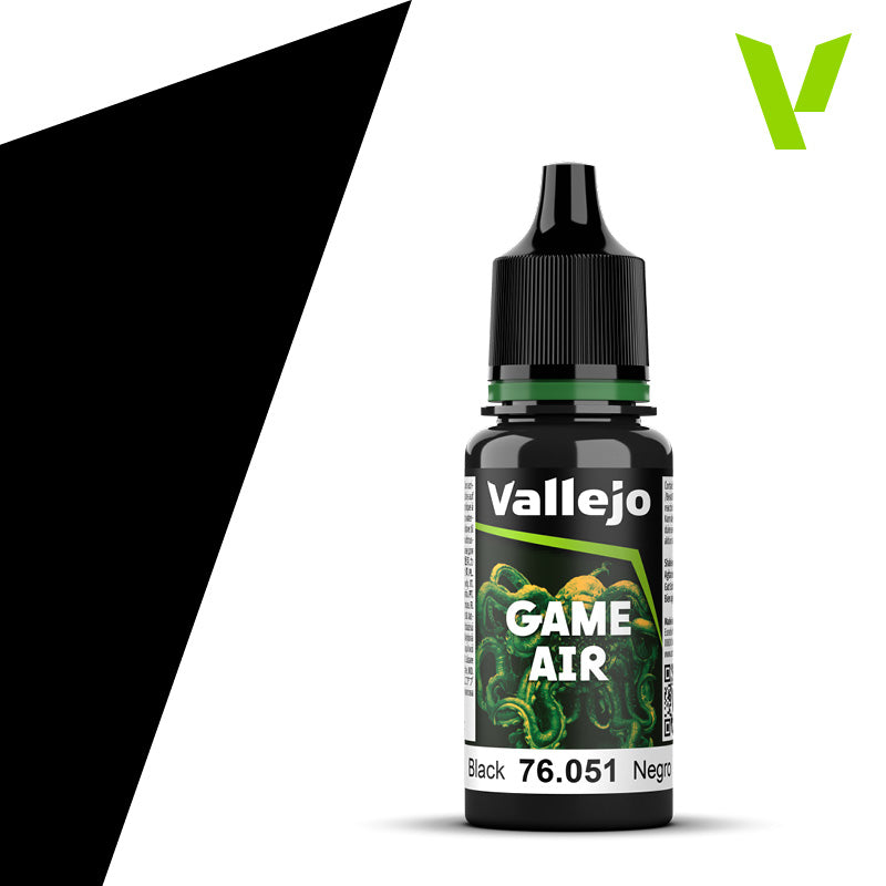 76.051 Vallejo Game Air - Black - 18ML