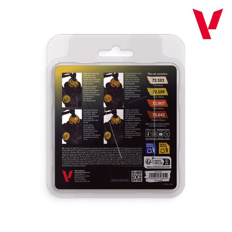 72.395 Vallejo Game Colour Set - Gold NMM (4 x 18ML)