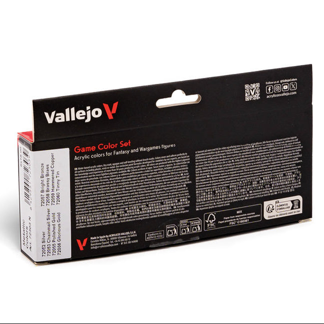 72.187 Vallejo Game Colour Set : Skin Tones (8 x 18 ML)