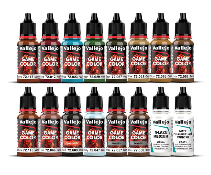72.188 Vallejo Game Colour Set : Specialist (16 x 18 ML)