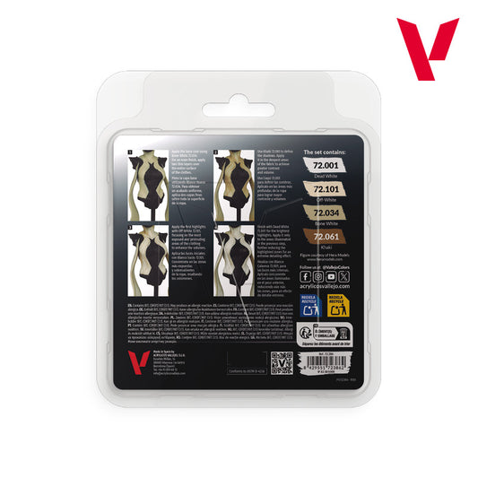 72.386 Vallejo Game Colour Set - White Color (4 x 18ML)