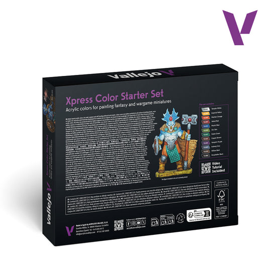 72.209 Vallejo Xpress Colour - Starter Set (12 x 18 ML) - 1 Figure