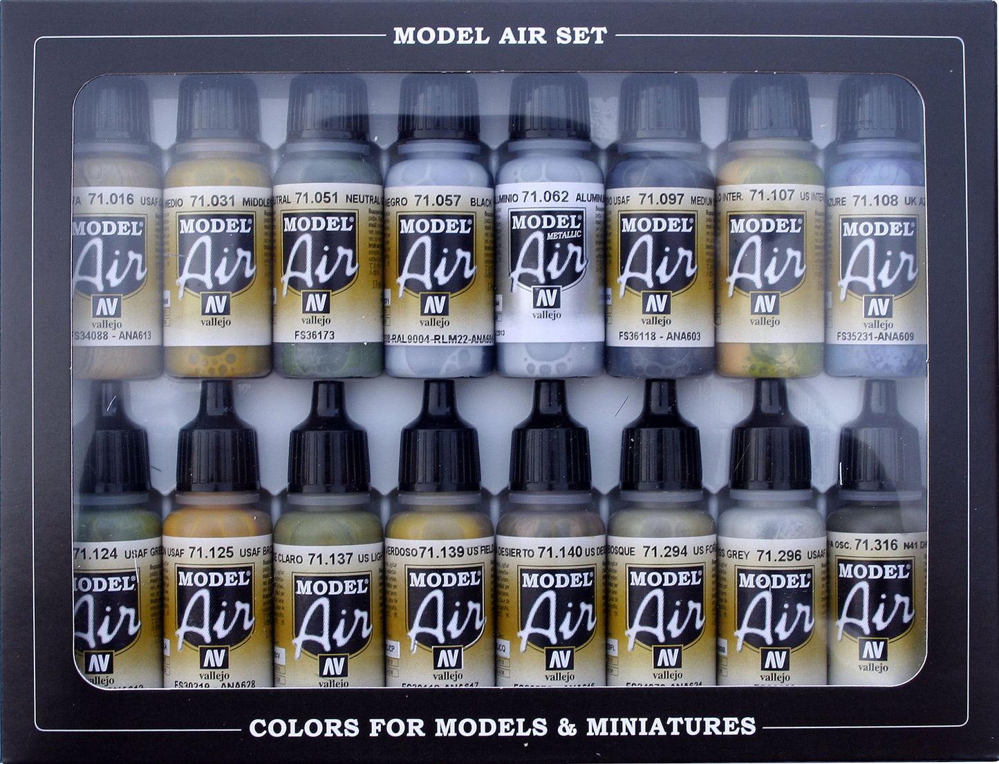71.185 Vallejo Model Air - WWII USAAF Aircraft Set 71185