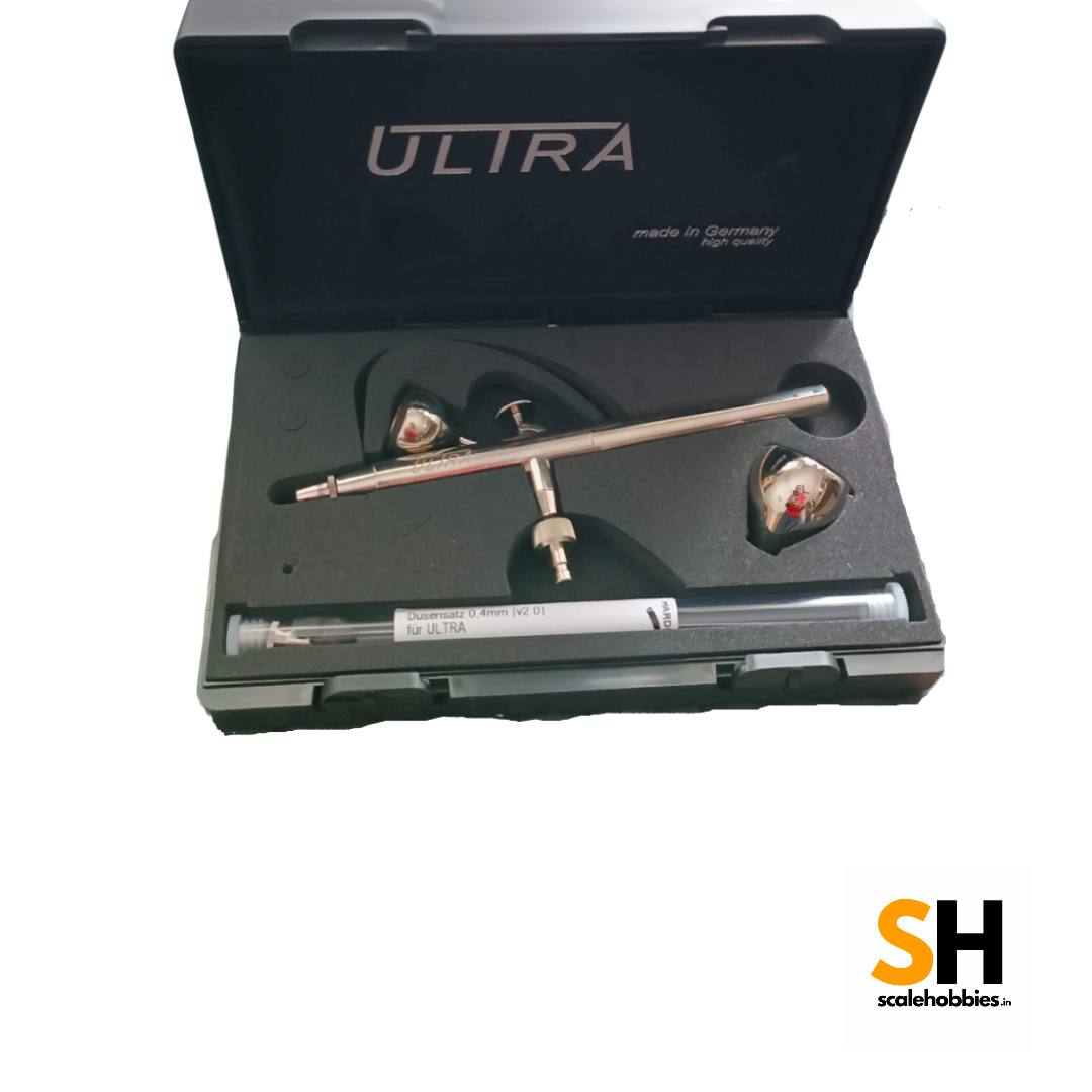 Ultra Airbrush set two-in-one by Vallejo 0.2 MM & 0.4 MM - Harder & Steenbeck (135533)