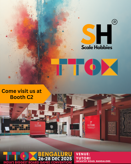 Scale Hobbies will be present at TTOX Winter Edition Bangalore - December 26 - 28