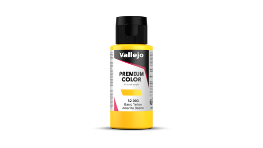 62.003 Vallejo Premium Color - Basic Yellow - 60ML
