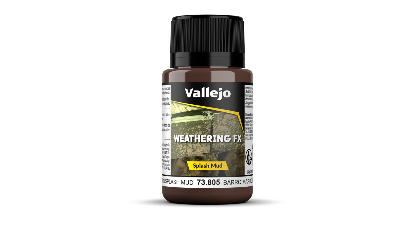73.805 Vallejo Weathering FX - Wet Brown Splash Mud 73805 - 40 ML