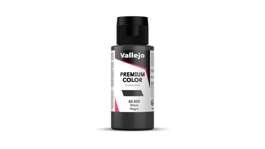 62.020 Vallejo Premium Color - Black - 60ML