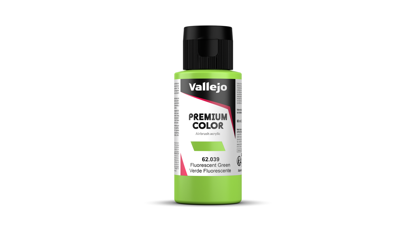 62.039 Vallejo Premium Color - Fluorescent Green - 60ML