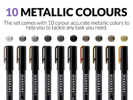 Gaahleri Metallic Series Marker Set