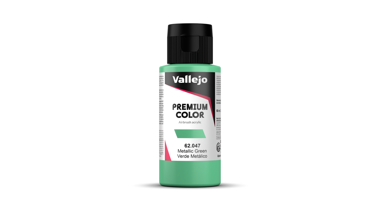62.047 Vallejo Premium Color - Metallic Green - 60ML