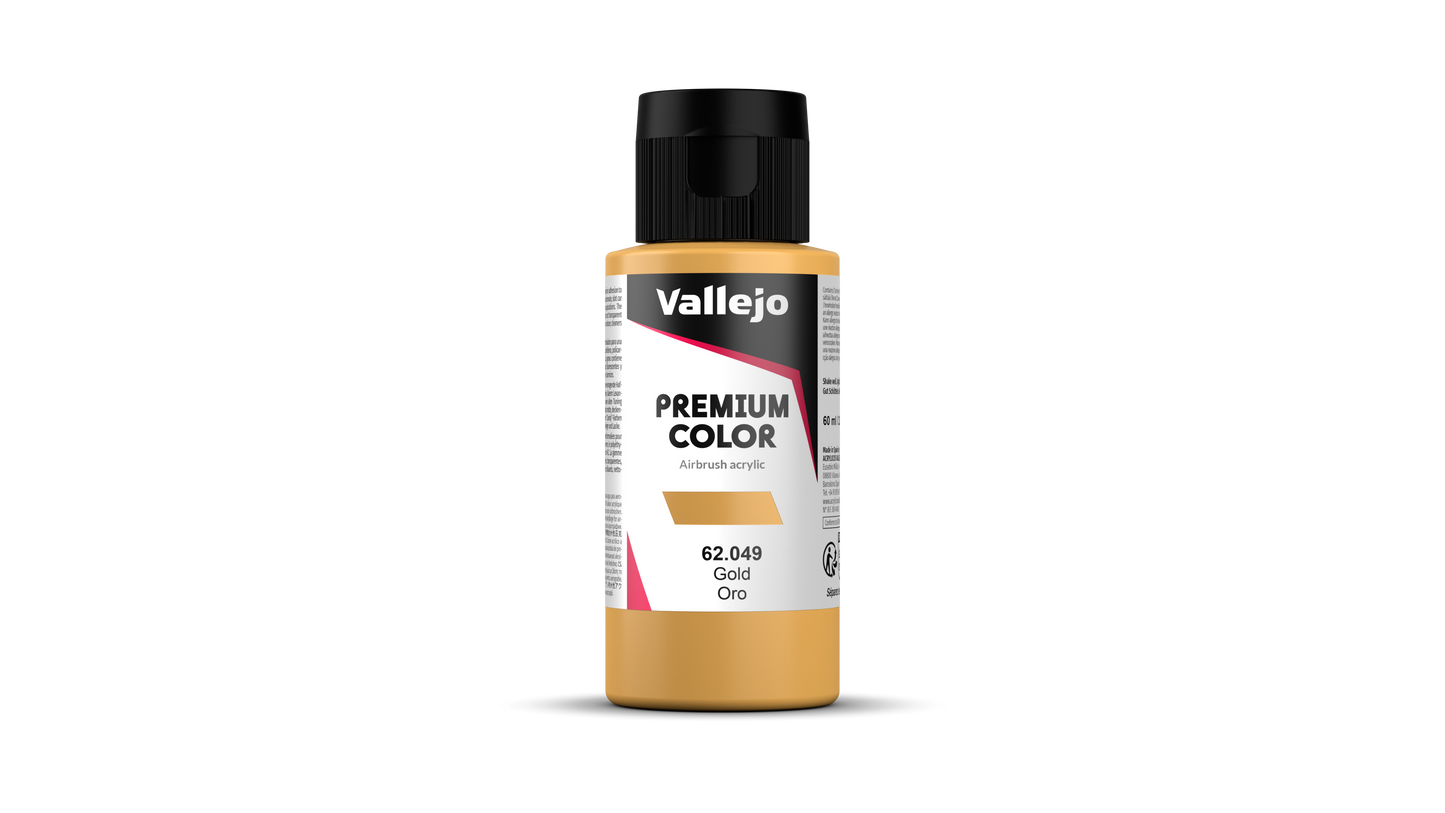 62.049 Vallejo Premium Color - Metallic Gold - 60ML