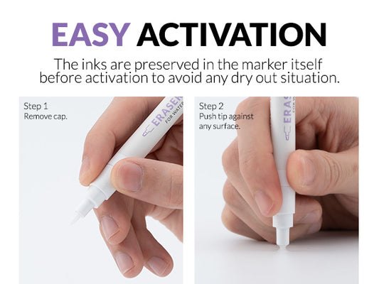 Metallic Series Markers * 2 Eraser