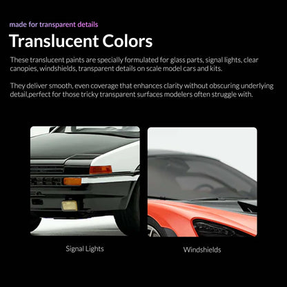 Gaahleri 12 Translucent Colors Set (Clear)