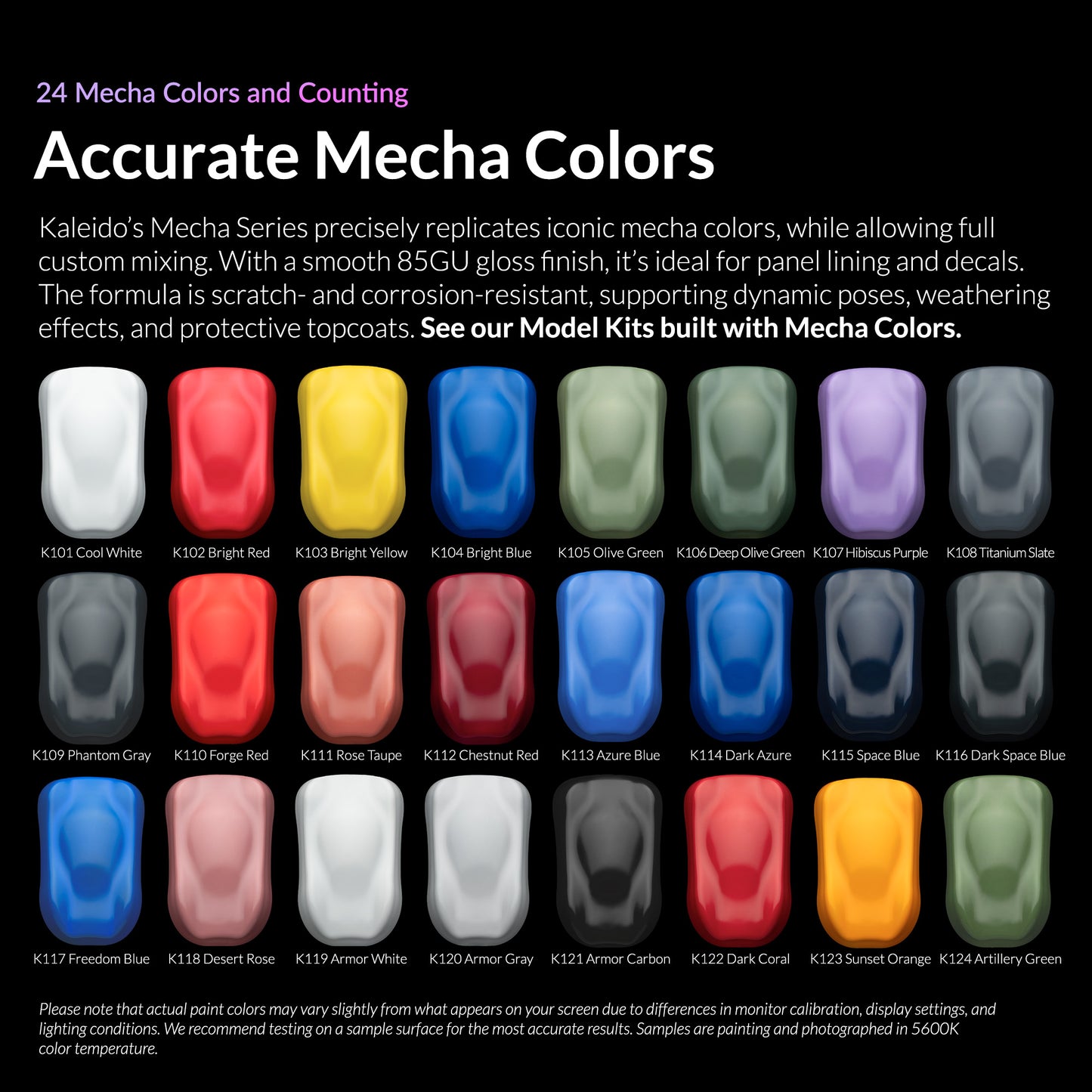 Gaahleri 24 Color Mecha Set