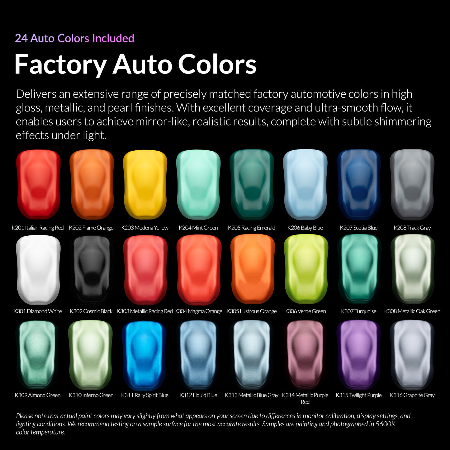 Gaahleri ProMaster Series | Auto Colors