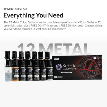 Gaahleri 12 Color Metal Set A (KM001 - KM012)
