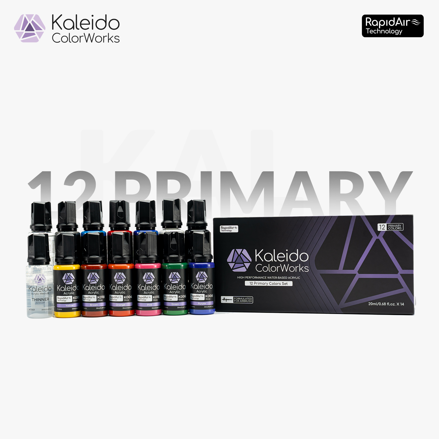 Gaahleri 12 Color Primary Set