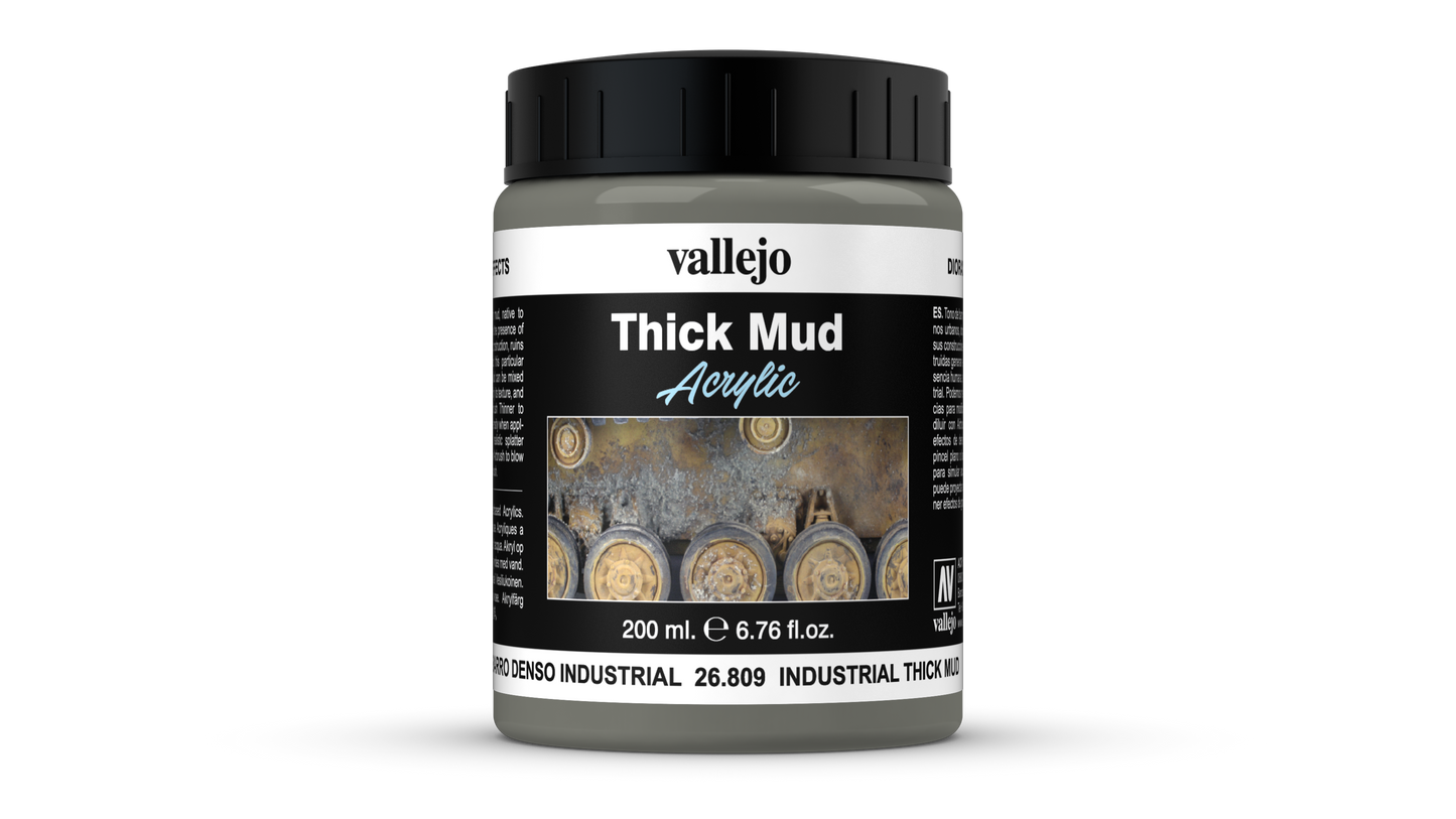 Vallejo Diorama Effects - Thick Mud Textures - 26.809 Industrial Mud - 200 ml