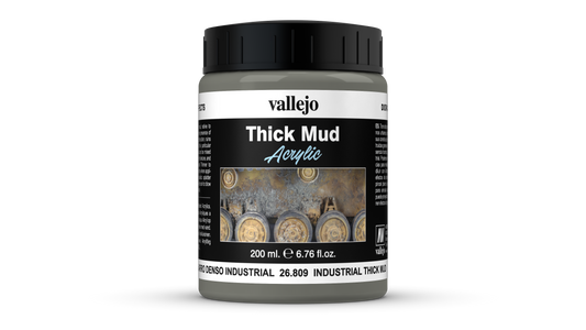 Vallejo Diorama Effects - Thick Mud Textures - 26.809 Industrial Mud - 200 ml