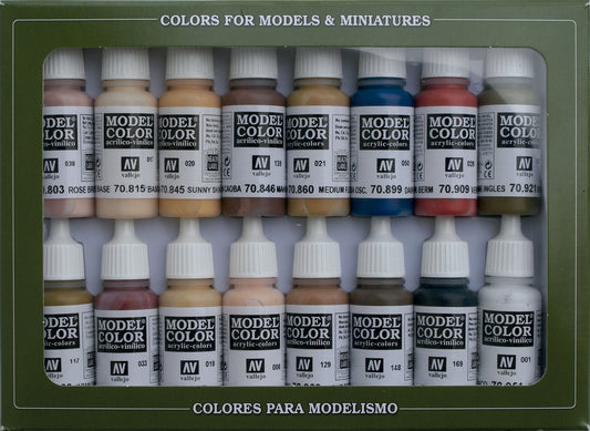 70.125 Vallejo Model Color - Face & Skin Tones Set