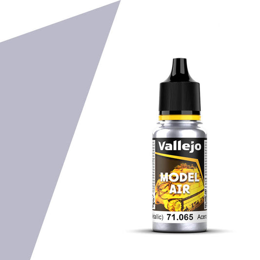 71.065 Vallejo Model Air - Steel (Metallic) - 18 ML