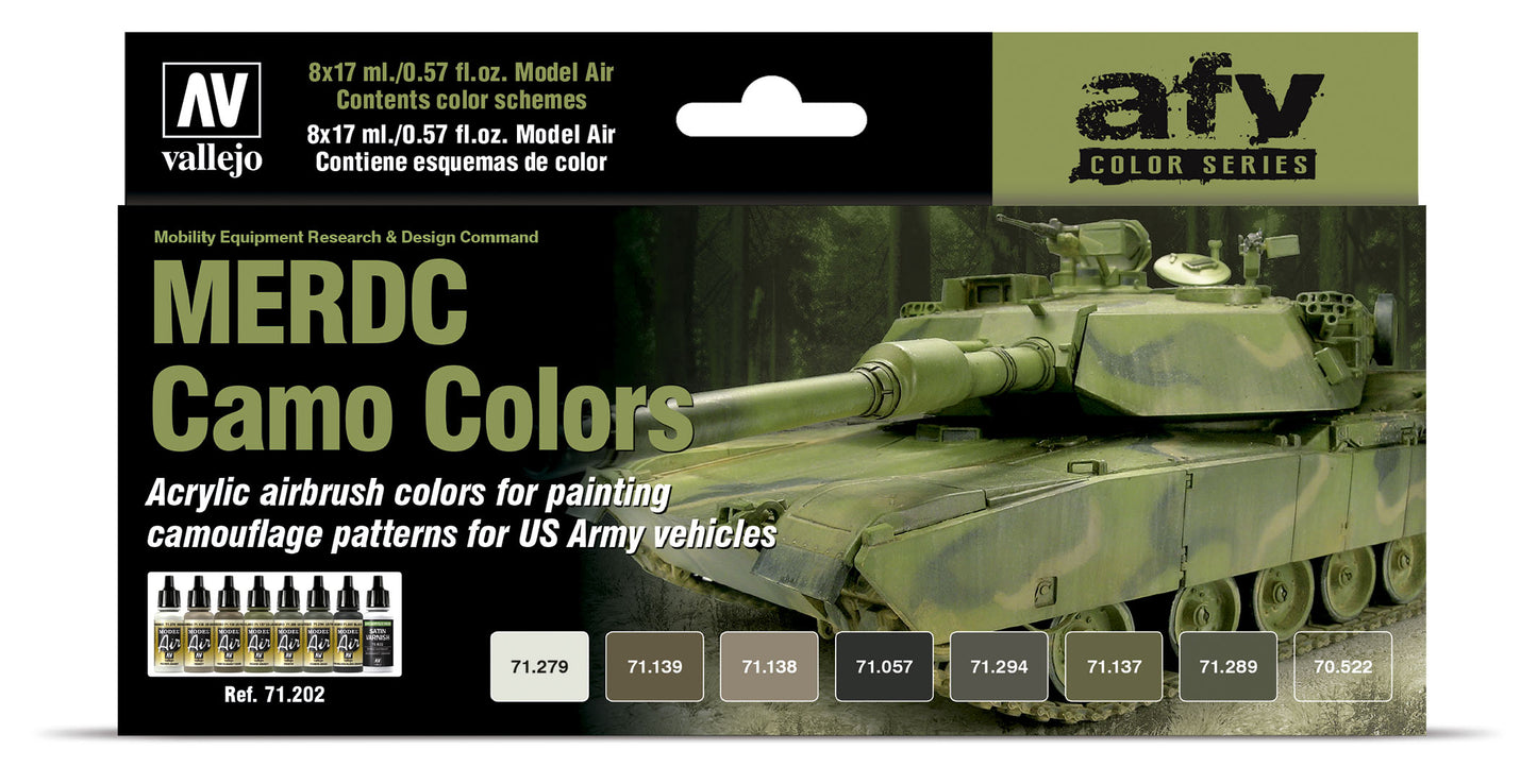 71.202 Vallejo Model Air Set - MERDC Camo Colors - 71202