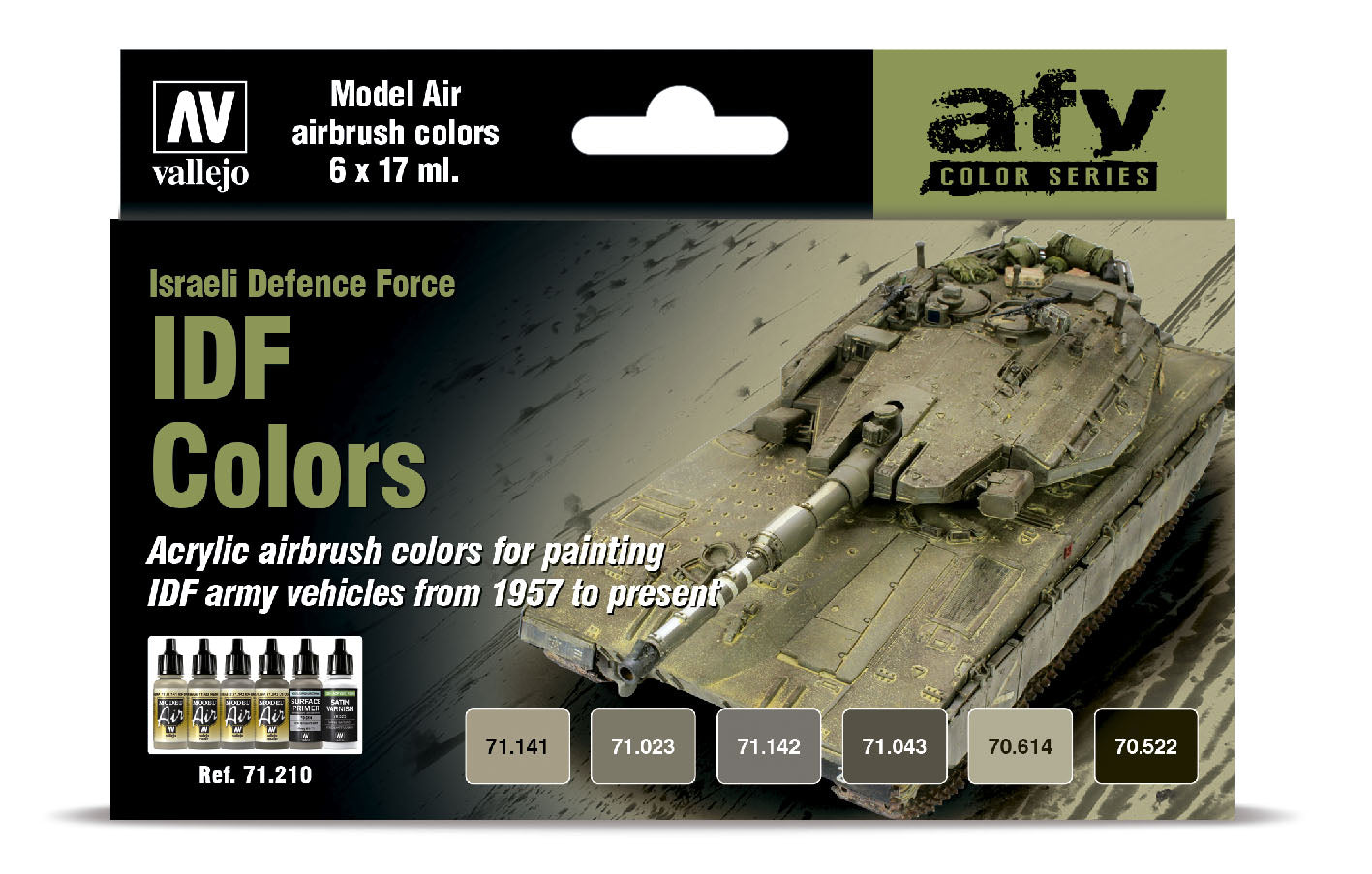 71.210 Vallejo Model Air Set - IDF Colors - 71210