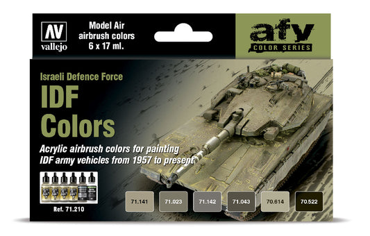 71.210 Vallejo Model Air Set - IDF Colors - 71210