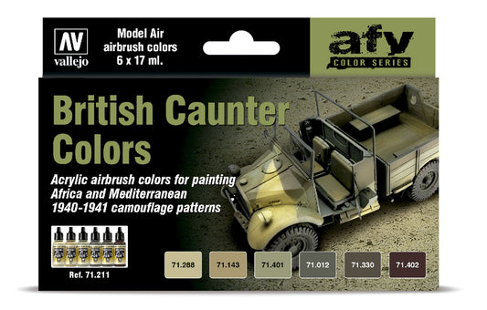 71.211 Vallejo Model Air Set - British Caunter Colors - 71211