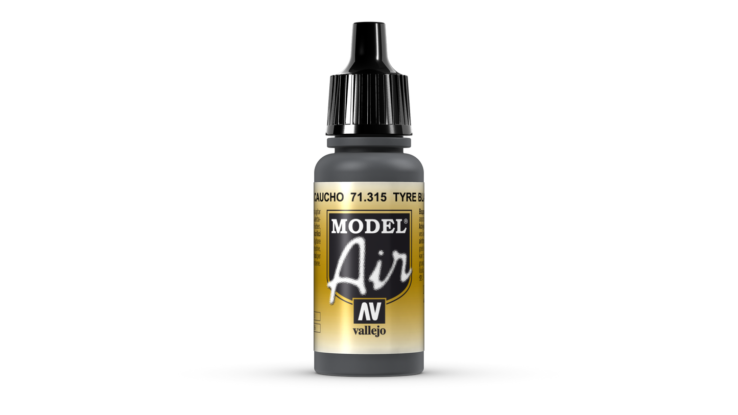 71.315 Vallejo Model Air - Tire Black - 17 ML