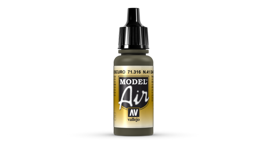 71.316 Vallejo Model Air - Num. 41 Dark Olive Drab - 17 ML