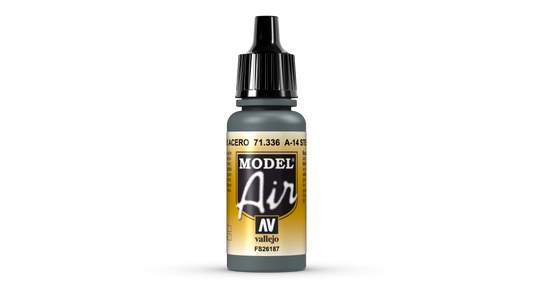 71.336 Vallejo Model Air - A-14 Steel Grey - 17 ML