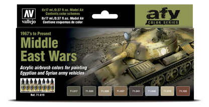 71.619 Vallejo Model Air Set - AFV Colour Series - Middle East Wars (1967’s to Present) 71619