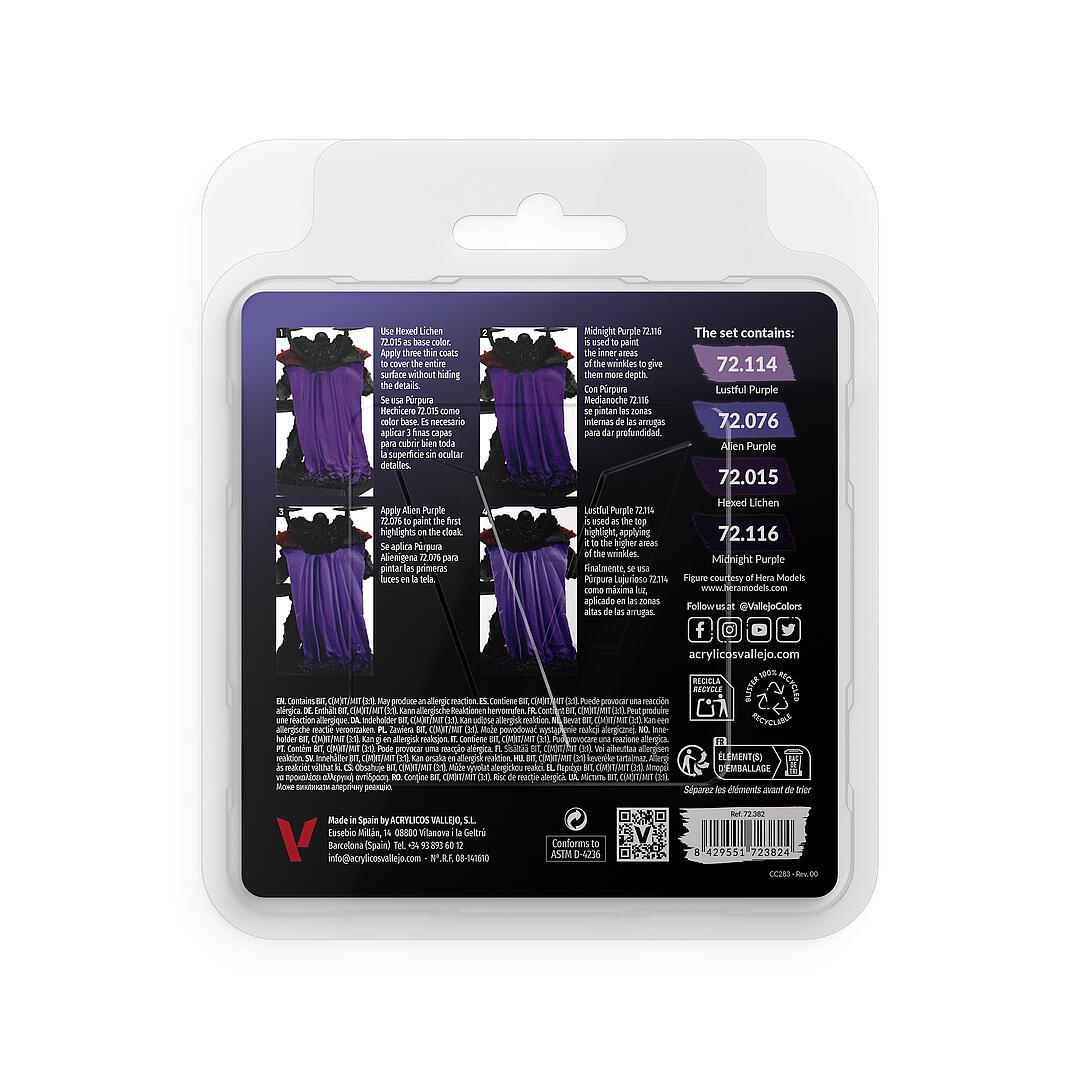 72.382 Vallejo Game Colour Set - Purple