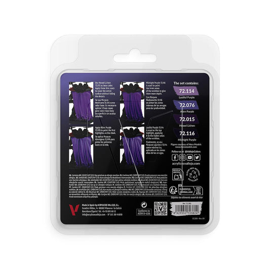 72.382 Vallejo Game Colour Set - Purple (4 x 18ML)