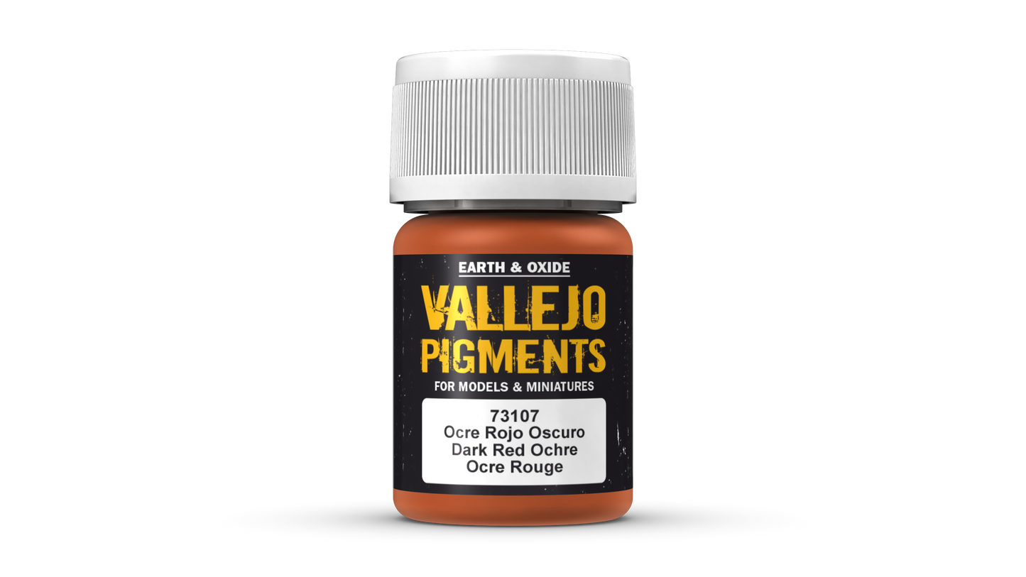 Vallejo Pigments 73.107 - Dark Red Ochre 73107 - 35 ML