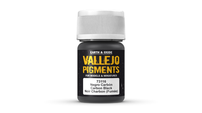 Vallejo Pigments 73.116 - Carbon Black (Smoke Black) 73116 - 35 ML